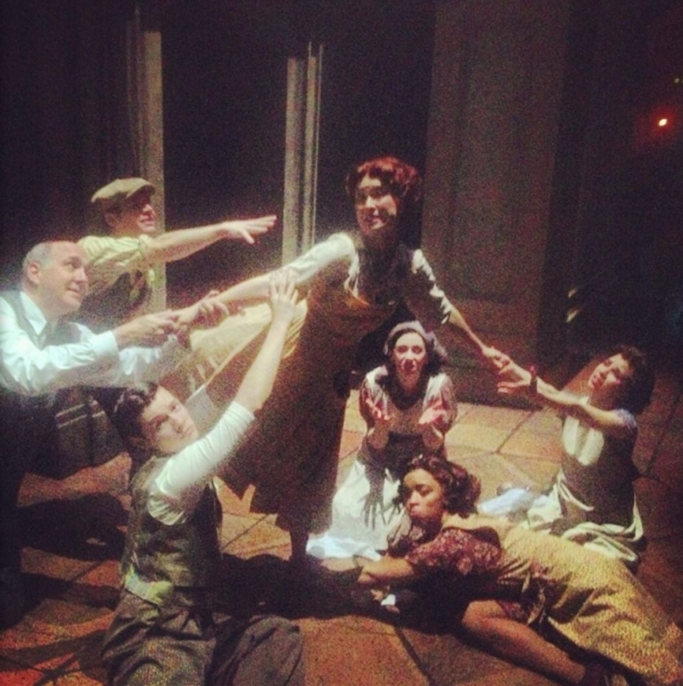 Photo Flash: Saturday Intermission Pics, Feb 8 - Cast Member Does Double Duty in PAGEANT and BEAUTIFUL, Plus BRIDGES and More!  Image