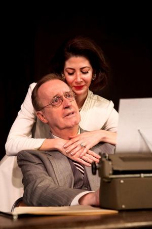 Susan Mary (Mykle McCoslin) comforts Joseph (John Kaiser) Photo