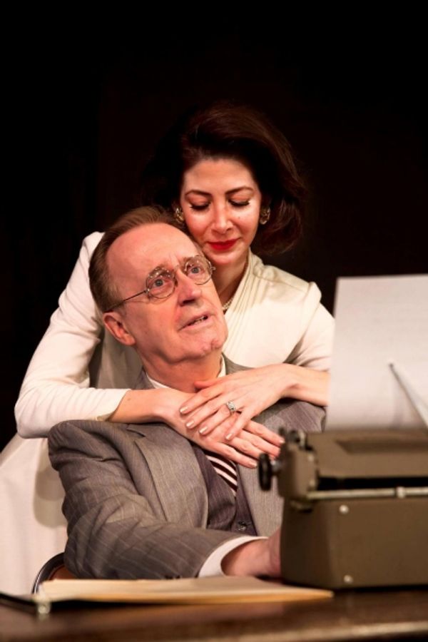 Susan Mary (Mykle McCoslin) comforts Joseph (John Kaiser) Photo