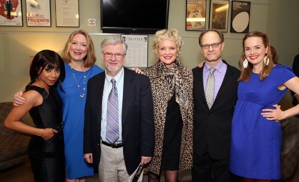 Shalita Grant, Kristine Nielsen, Christopher Durang, Christine Ebersole, David Hyde P Photo