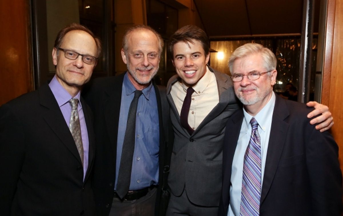 David Hyde Pierce, Mark Blum, David Hull, Christopher Durang  at 