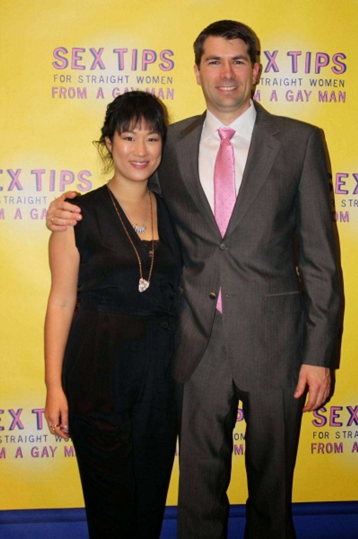 Playwright/producer Matt Murphy with wife, Julie Chang Murphy, who came up with the idea of staging an adaptation of SEX TIPS. at 
