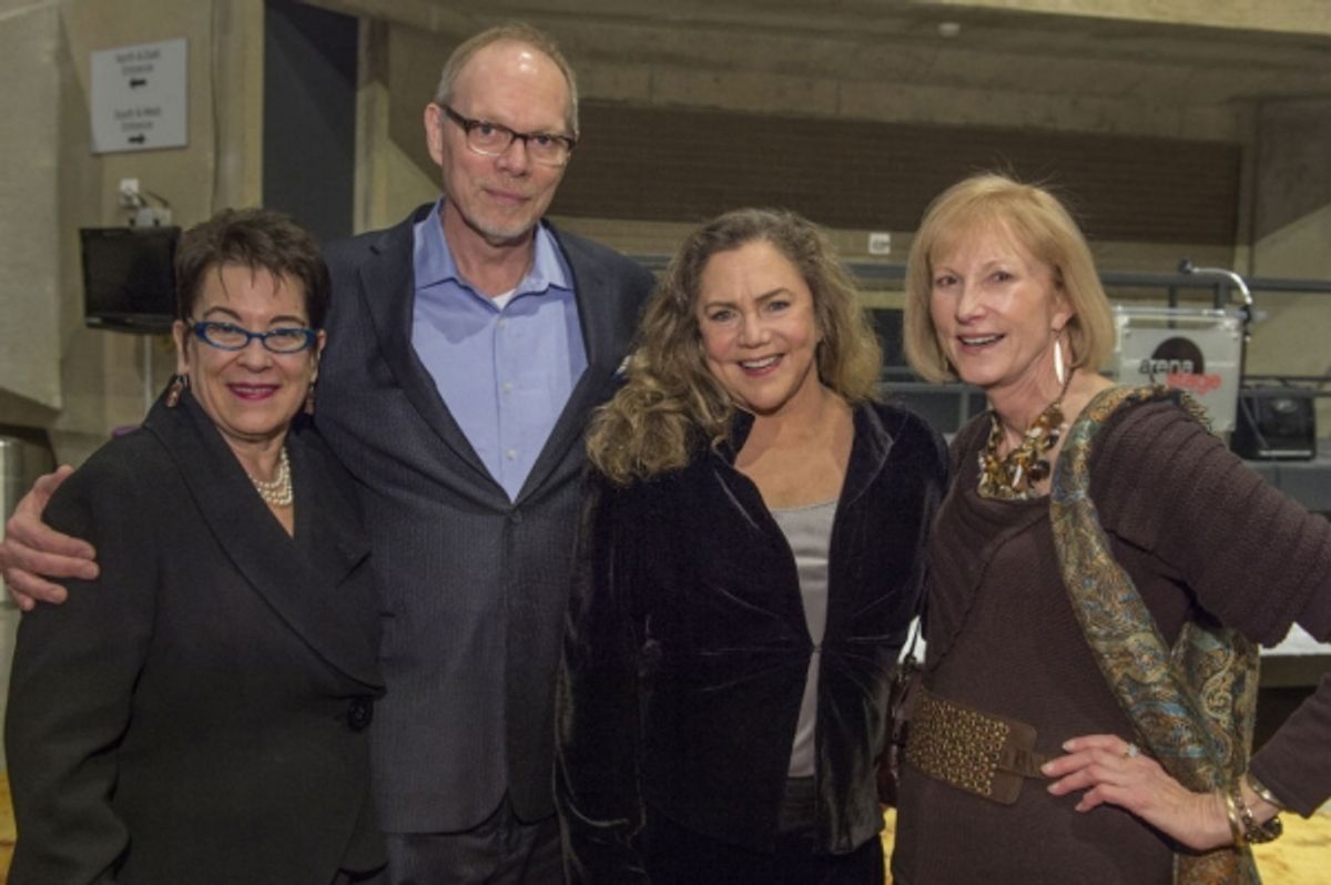 Artistic Director Molly Smith, Executive Producer Edgar Dobie, cast member Kathleen Turner and Lola Reinsch at 