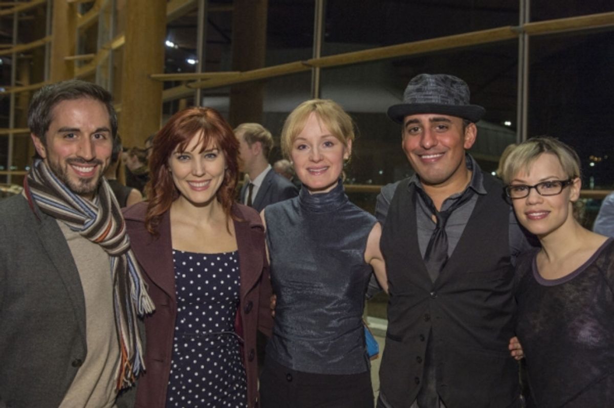 Nehal Joshi and Erin Weaver with guests  at 