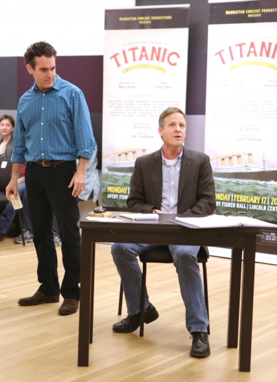 Photo Coverage: Sail On! In Rehearsal with Brian d'Arcy James, Jill Paice & the Cast of TITANIC Image