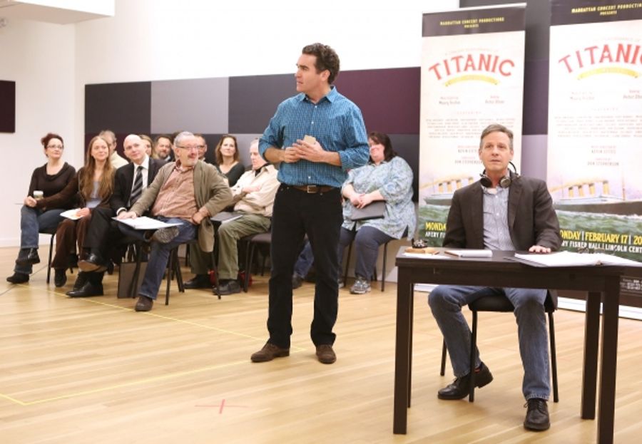 Photo Coverage: Sail On! In Rehearsal with Brian d'Arcy James, Jill Paice & the Cast of TITANIC Image