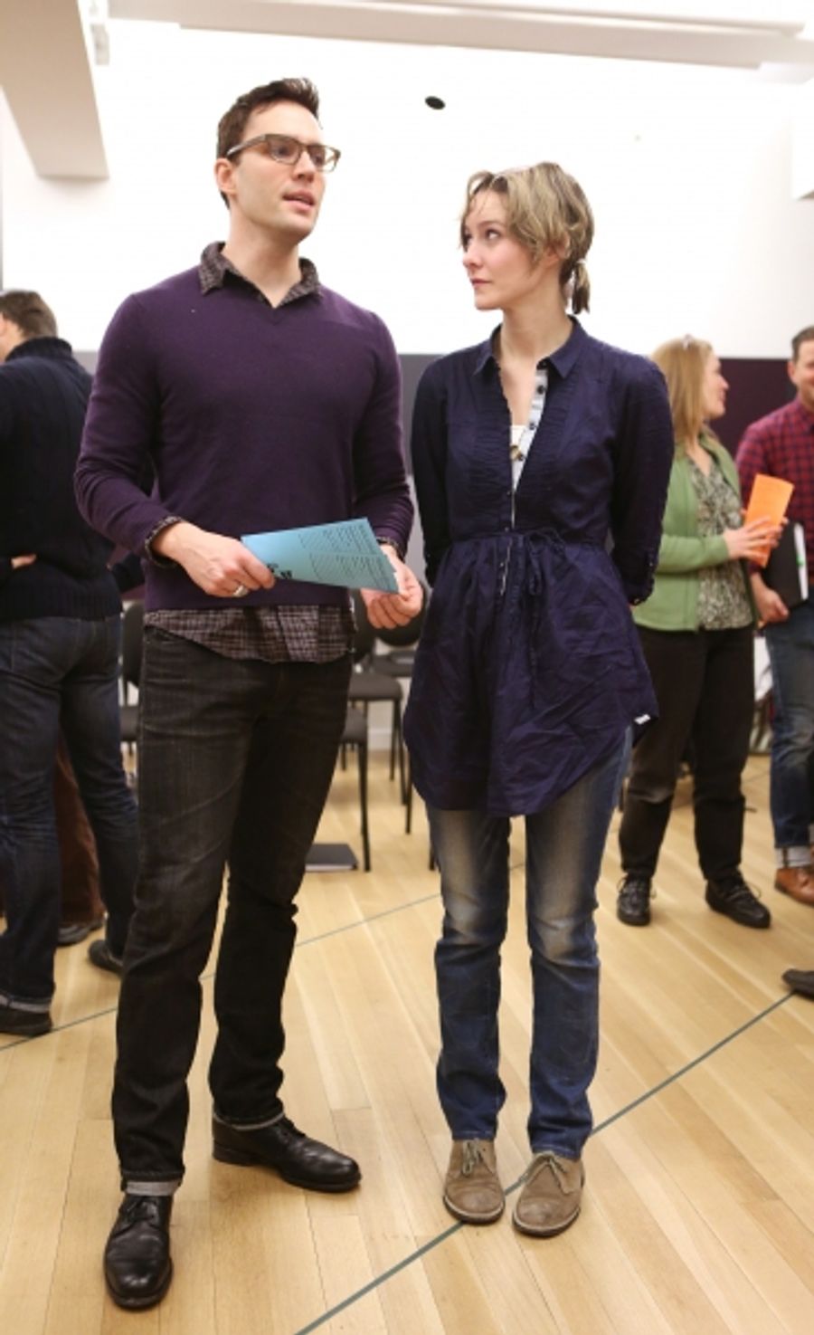 Photo Coverage: Sail On! In Rehearsal with Brian d'Arcy James, Jill Paice & the Cast of TITANIC Image