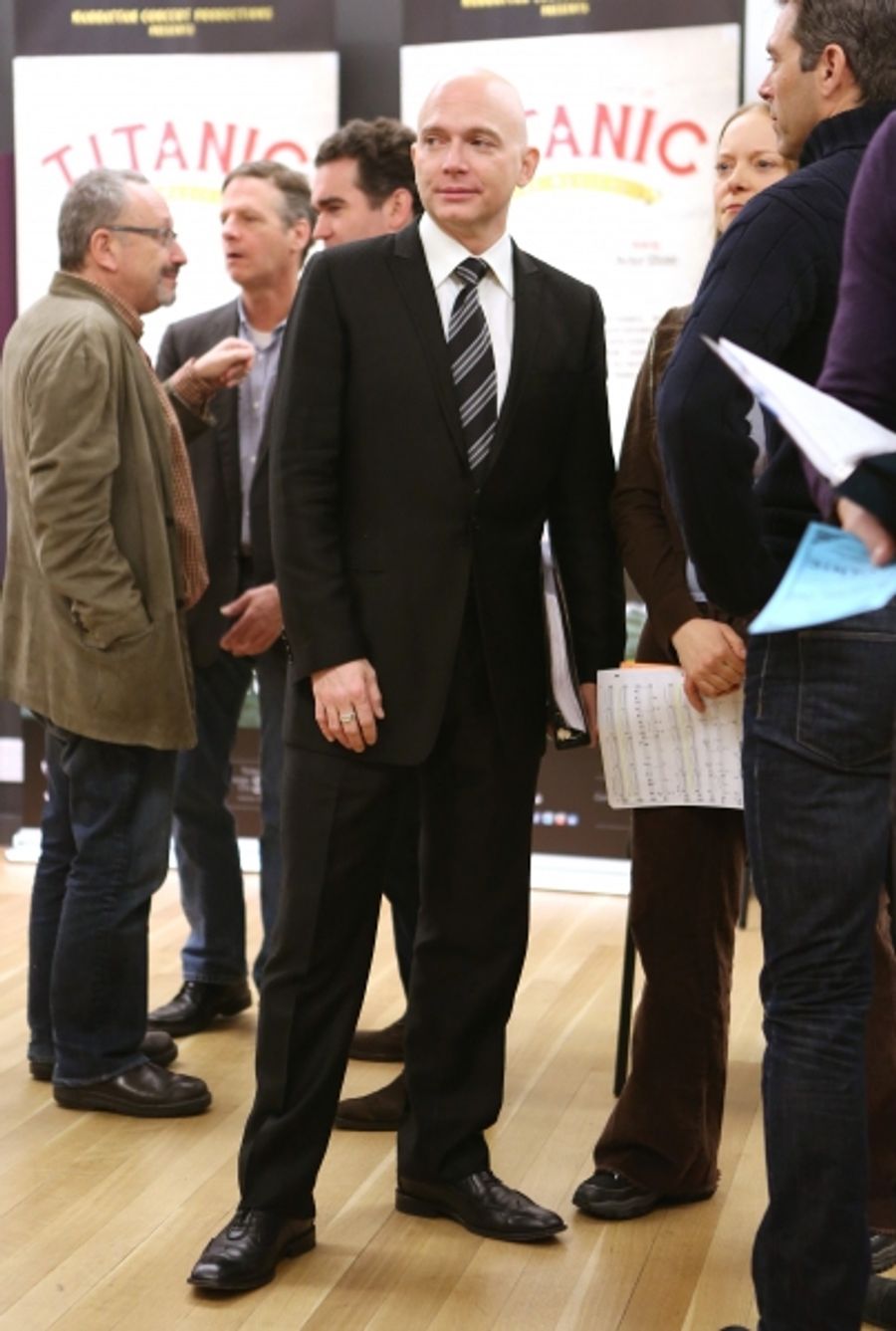 Photo Coverage: Sail On! In Rehearsal with Brian d'Arcy James, Jill Paice & the Cast of TITANIC Image