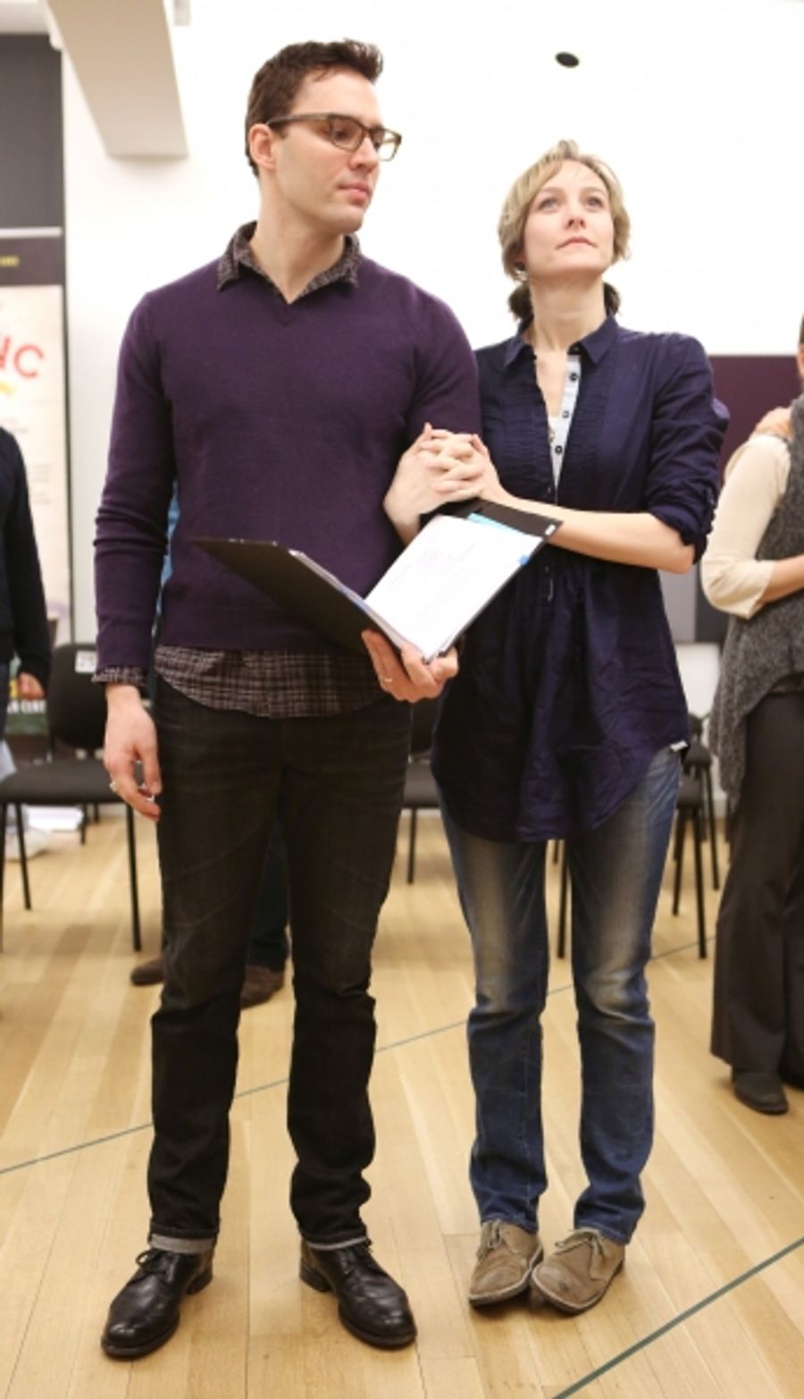 Photo Coverage: Sail On! In Rehearsal with Brian d'Arcy James, Jill Paice & the Cast of TITANIC Image