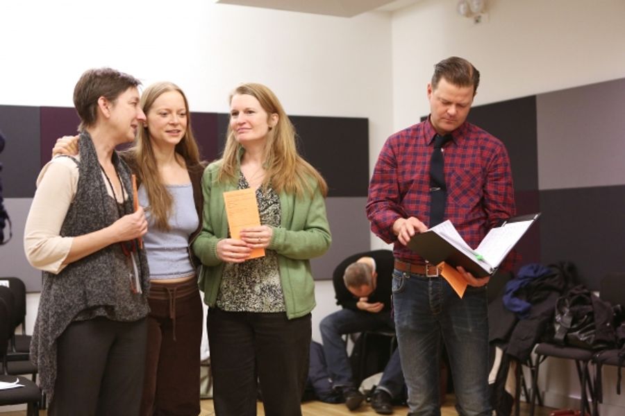 Photo Coverage: Sail On! In Rehearsal with Brian d'Arcy James, Jill Paice & the Cast of TITANIC Image