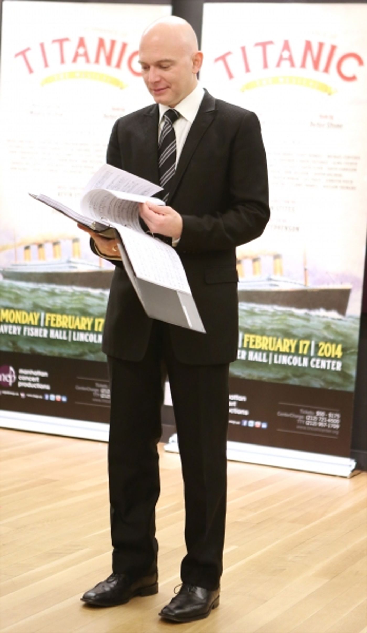 Photo Coverage: Sail On! In Rehearsal with Brian d'Arcy James, Jill Paice & the Cast of TITANIC  Image