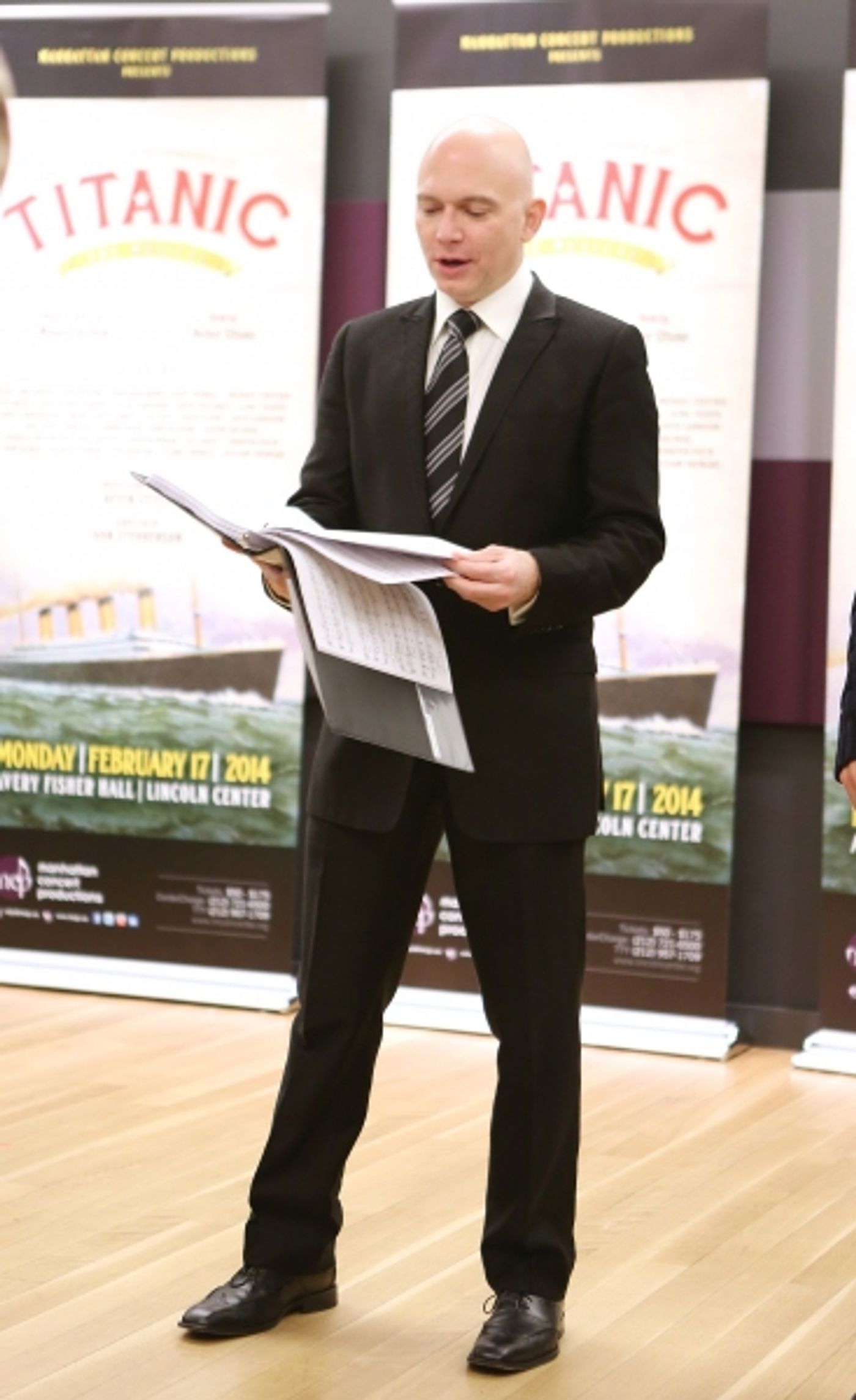 Photo Coverage: Sail On! In Rehearsal with Brian d'Arcy James, Jill Paice & the Cast of TITANIC  Image