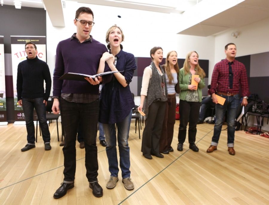 Photo Coverage: Sail On! In Rehearsal with Brian d'Arcy James, Jill Paice & the Cast of TITANIC Image