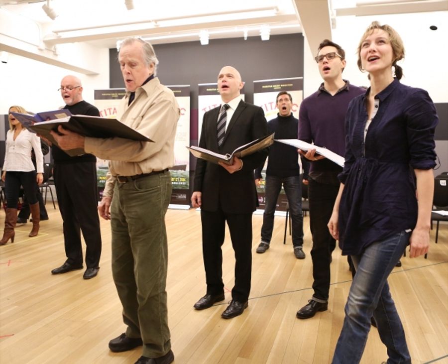 Photo Coverage: Sail On! In Rehearsal with Brian d'Arcy James, Jill Paice & the Cast of TITANIC Image