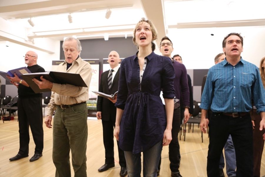 Photo Coverage: Sail On! In Rehearsal with Brian d'Arcy James, Jill Paice & the Cast of TITANIC Image
