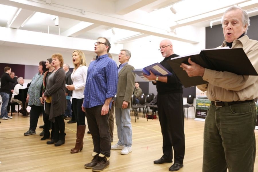 Photo Coverage: Sail On! In Rehearsal with Brian d'Arcy James, Jill Paice & the Cast of TITANIC Image