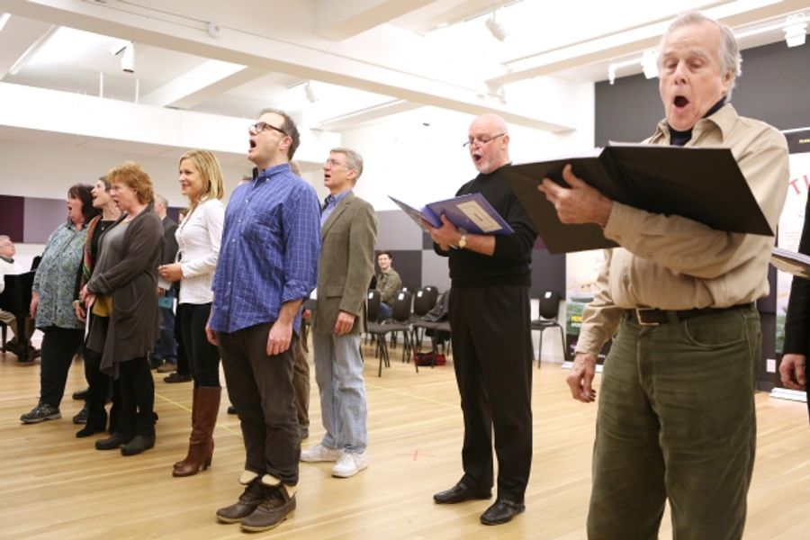 Photo Coverage: Sail On! In Rehearsal with Brian d'Arcy James, Jill Paice & the Cast of TITANIC Image