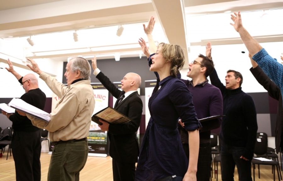 Photo Coverage: Sail On! In Rehearsal with Brian d'Arcy James, Jill Paice & the Cast of TITANIC Image