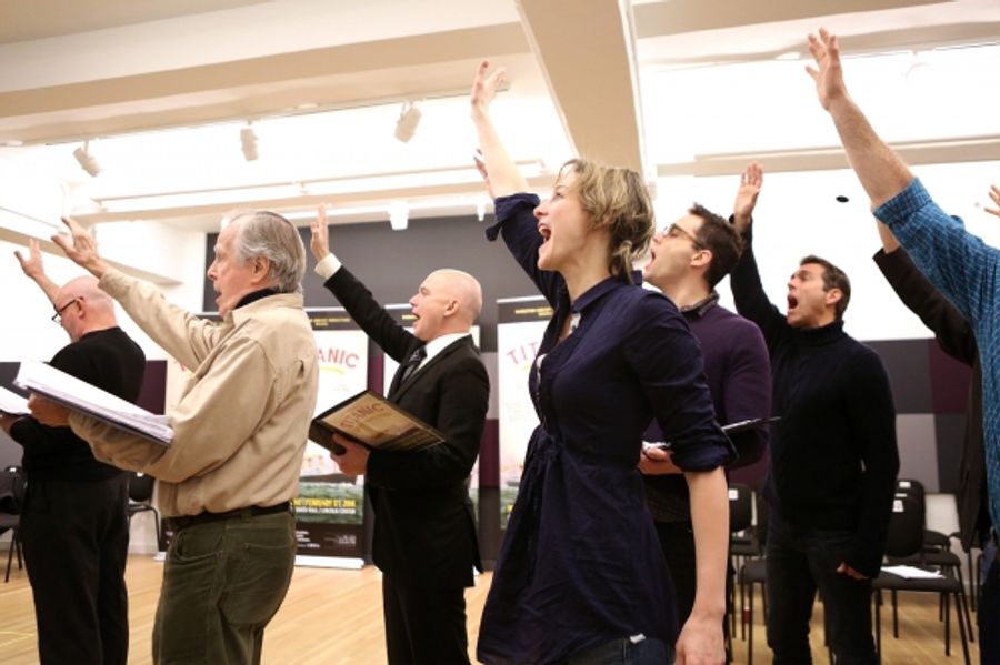 Photo Coverage: Sail On! In Rehearsal with Brian d'Arcy James, Jill Paice & the Cast of TITANIC Image