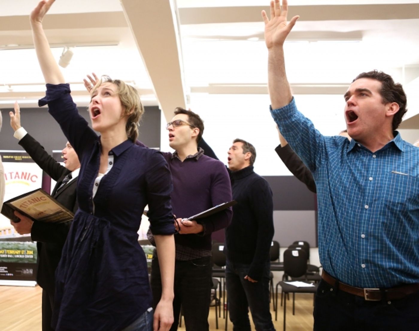 Photo Coverage: Sail On! In Rehearsal with Brian d'Arcy James, Jill Paice & the Cast of TITANIC Photo Coverage: Sail On! In Rehearsal with Brian d'Arcy James, Jill Paice & the Cast of TITANIC Image