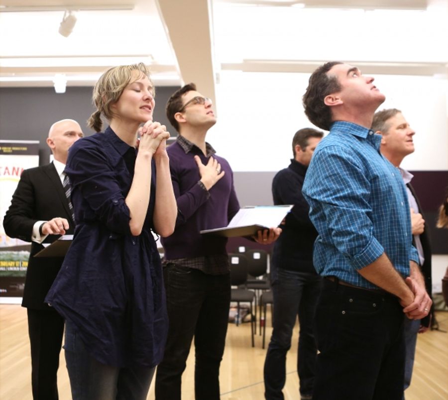 Photo Coverage: Sail On! In Rehearsal with Brian d'Arcy James, Jill Paice & the Cast of TITANIC Image
