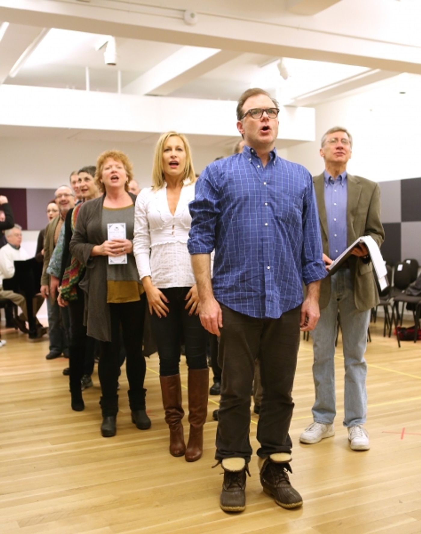 Photo Coverage: Sail On! In Rehearsal with Brian d'Arcy James, Jill Paice & the Cast of TITANIC Photo Coverage: Sail On! In Rehearsal with Brian d'Arcy James, Jill Paice & the Cast of TITANIC Image