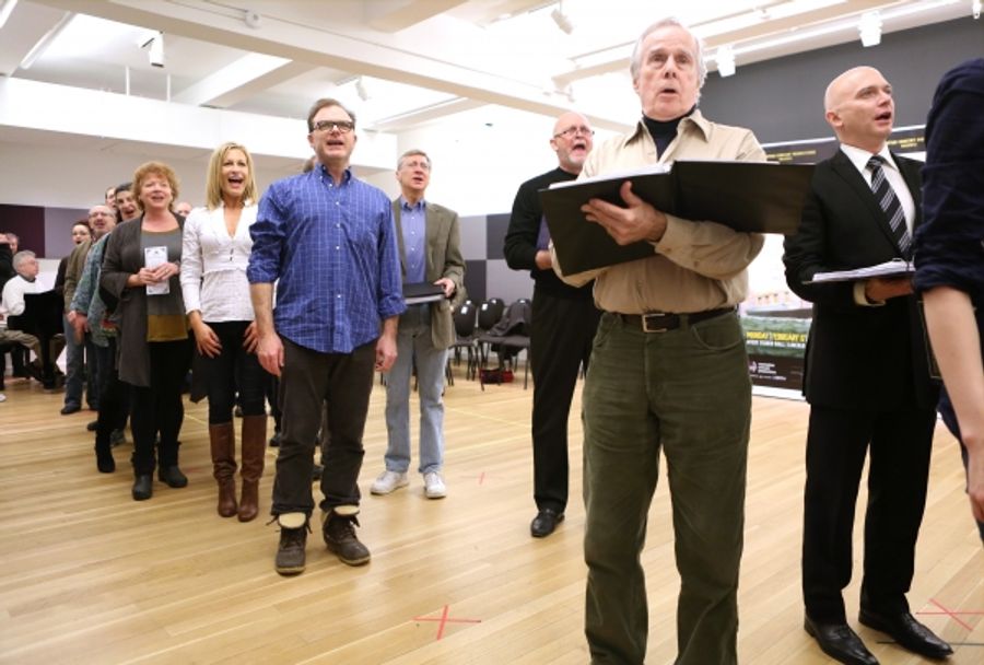 Photo Coverage: Sail On! In Rehearsal with Brian d'Arcy James, Jill Paice & the Cast of TITANIC Image