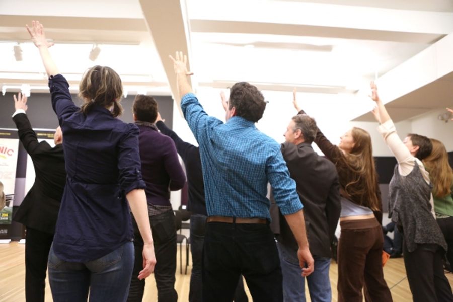 Photo Coverage: Sail On! In Rehearsal with Brian d'Arcy James, Jill Paice & the Cast of TITANIC Image