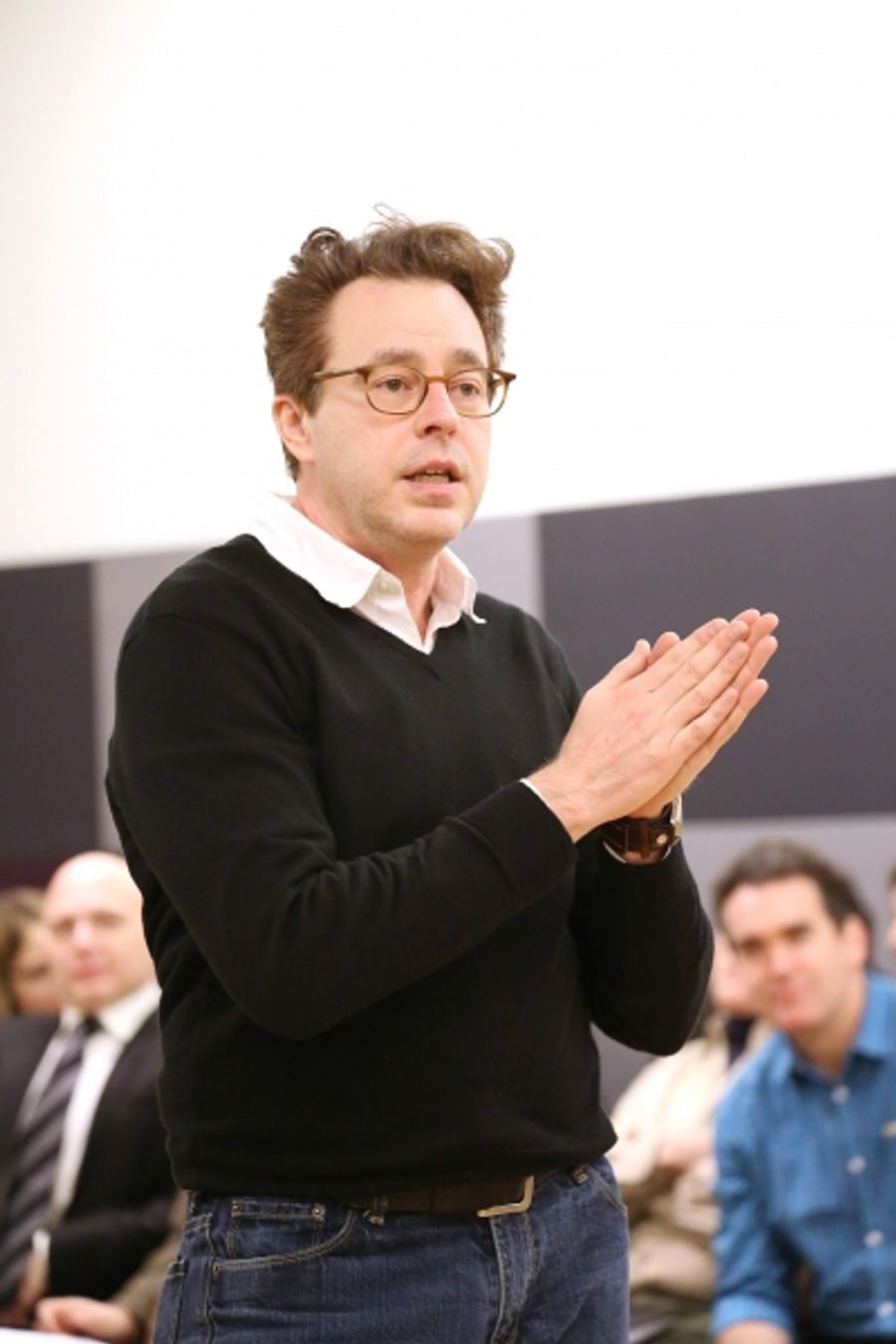 Photo Coverage: Sail On! In Rehearsal with Brian d'Arcy James, Jill Paice & the Cast of TITANIC Image