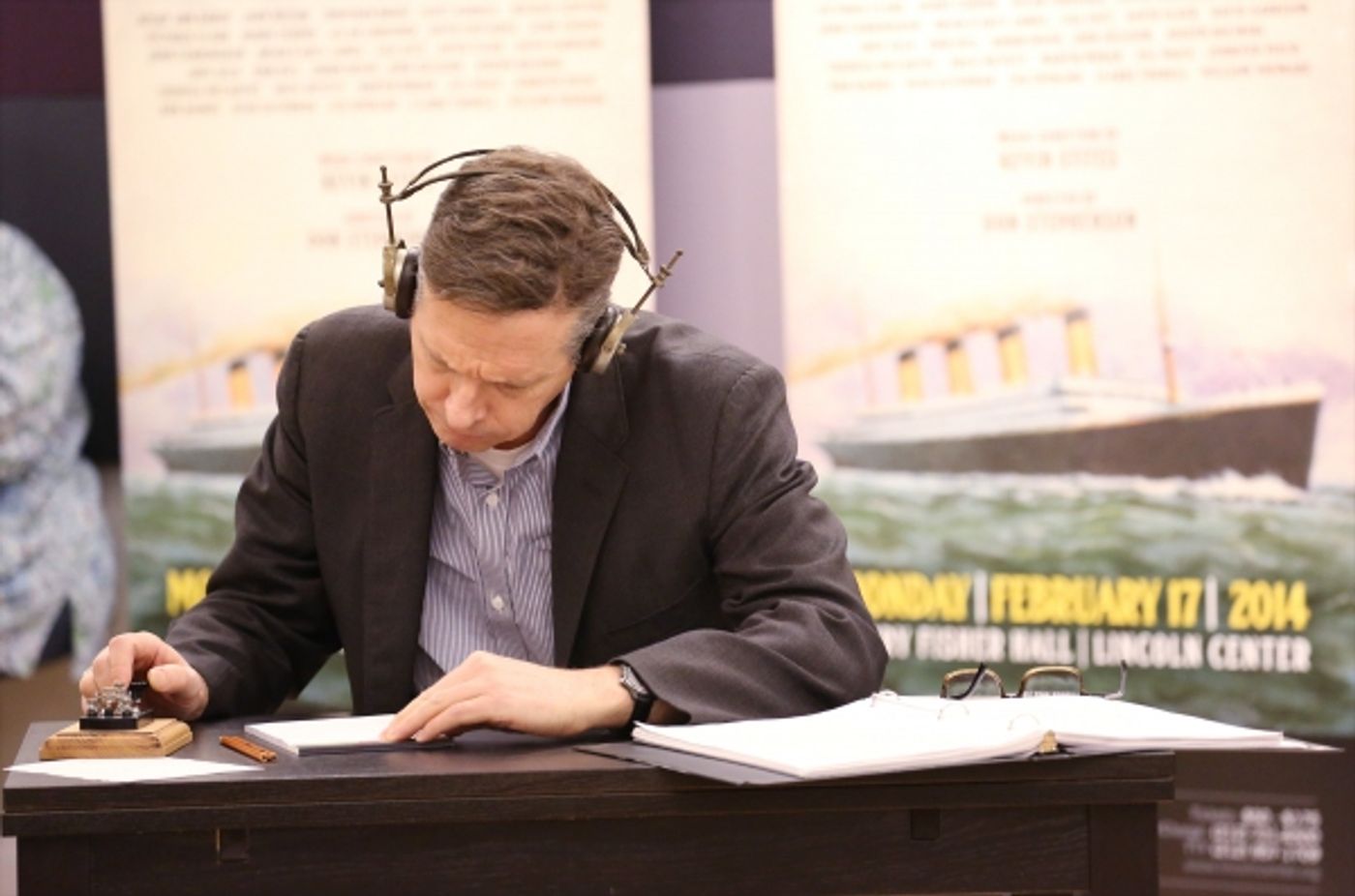 Photo Coverage: Sail On! In Rehearsal with Brian d'Arcy James, Jill Paice & the Cast of TITANIC  Image