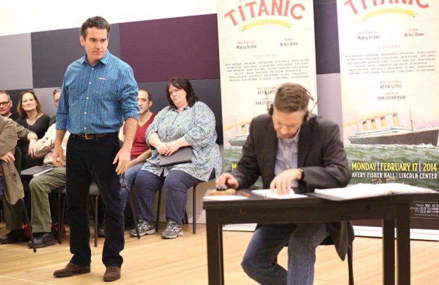 Photo Coverage: Sail On! In Rehearsal with Brian d'Arcy James, Jill Paice & the Cast of TITANIC Image
