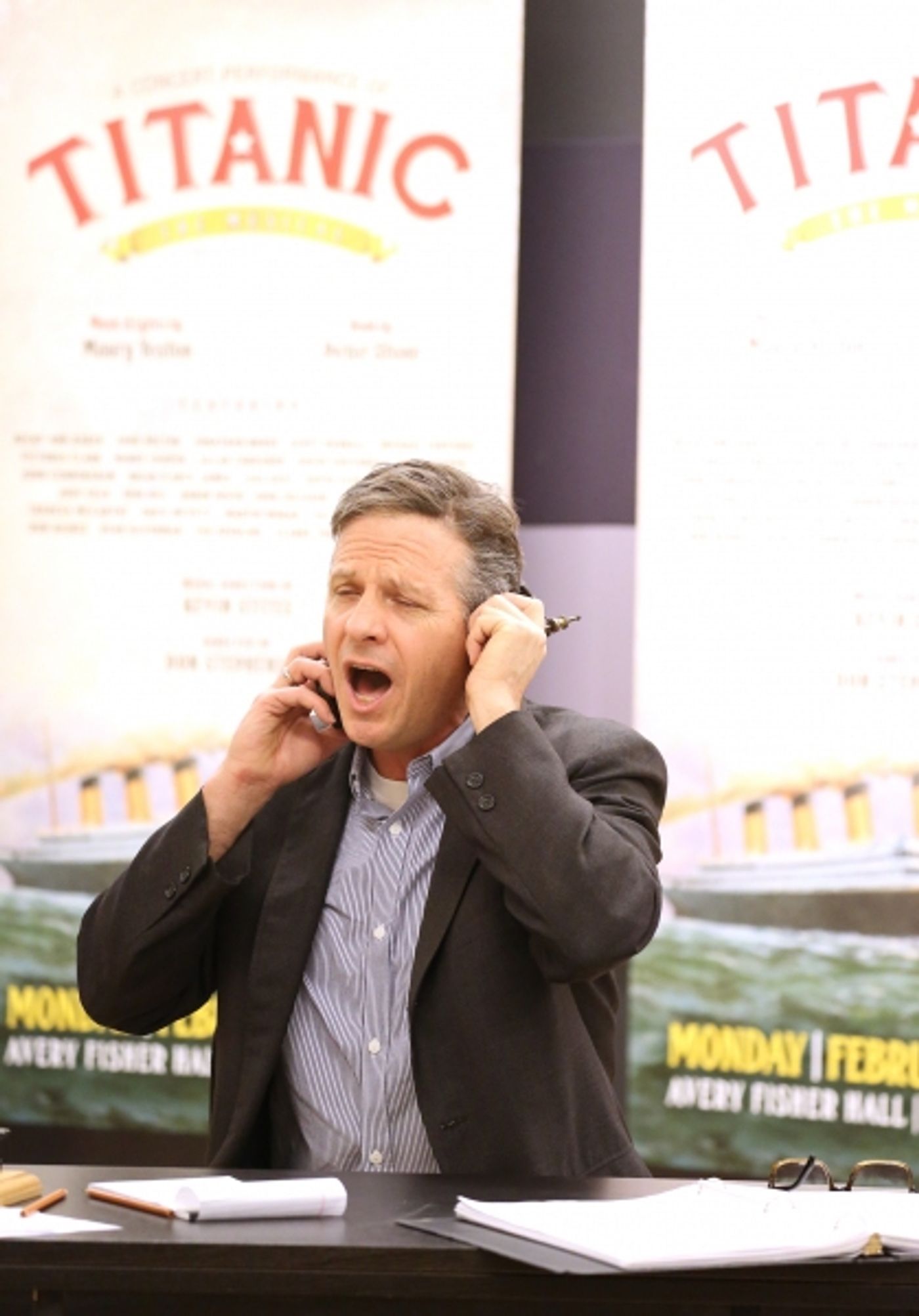 Photo Coverage: Sail On! In Rehearsal with Brian d'Arcy James, Jill Paice & the Cast of TITANIC  Image