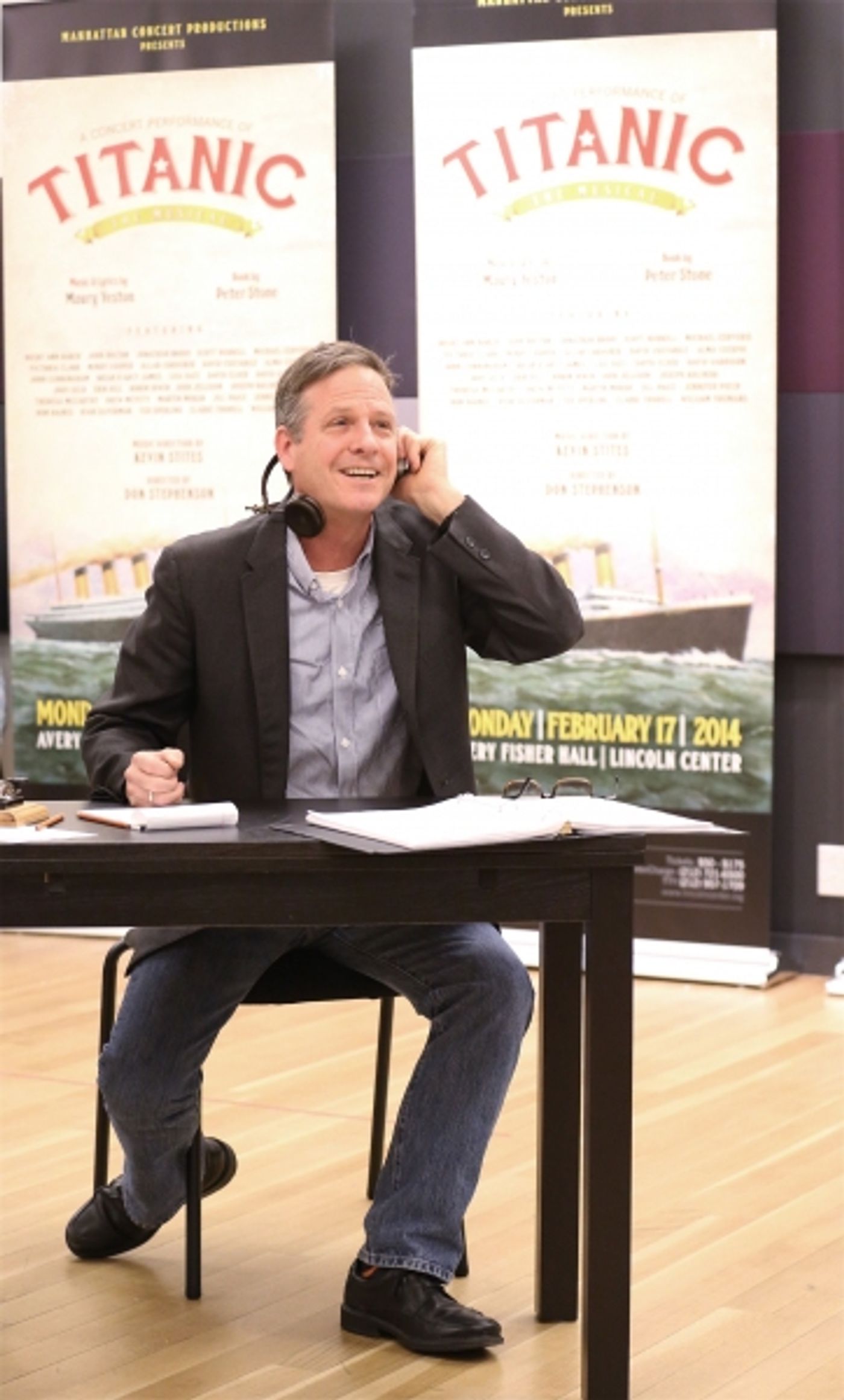 Photo Coverage: Sail On! In Rehearsal with Brian d'Arcy James, Jill Paice & the Cast of TITANIC  Image