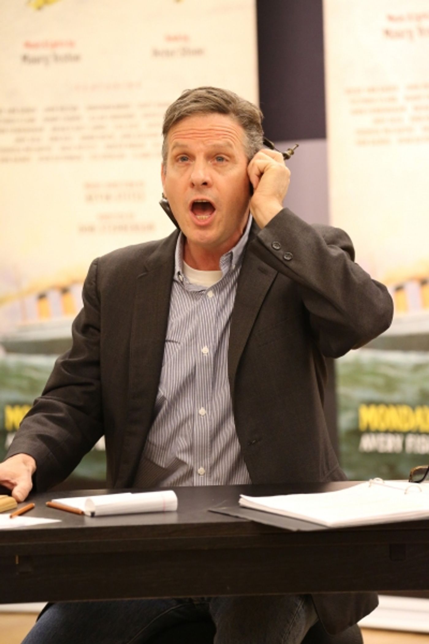 Photo Coverage: Sail On! In Rehearsal with Brian d'Arcy James, Jill Paice & the Cast of TITANIC  Image