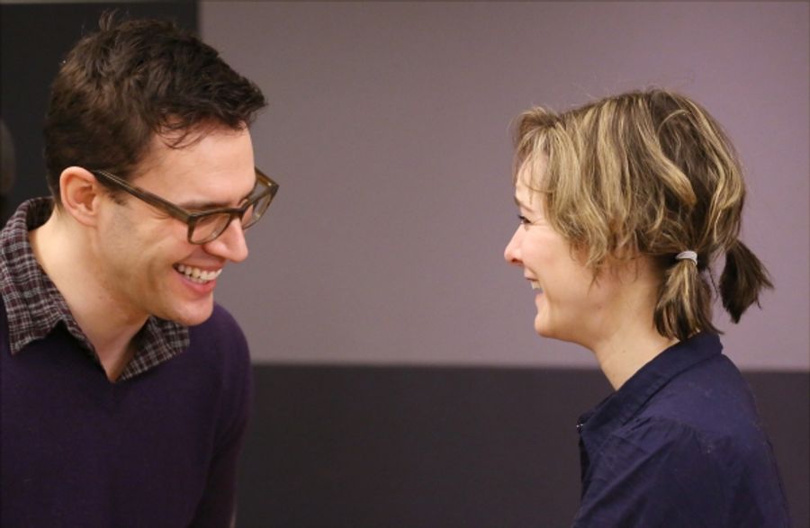 Photo Coverage: Sail On! In Rehearsal with Brian d'Arcy James, Jill Paice & the Cast of TITANIC Image