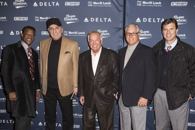 Ricky Henderson, Joe Pepitone, Bobby Richardson, Bucky Dent and Tino Martinez Photo