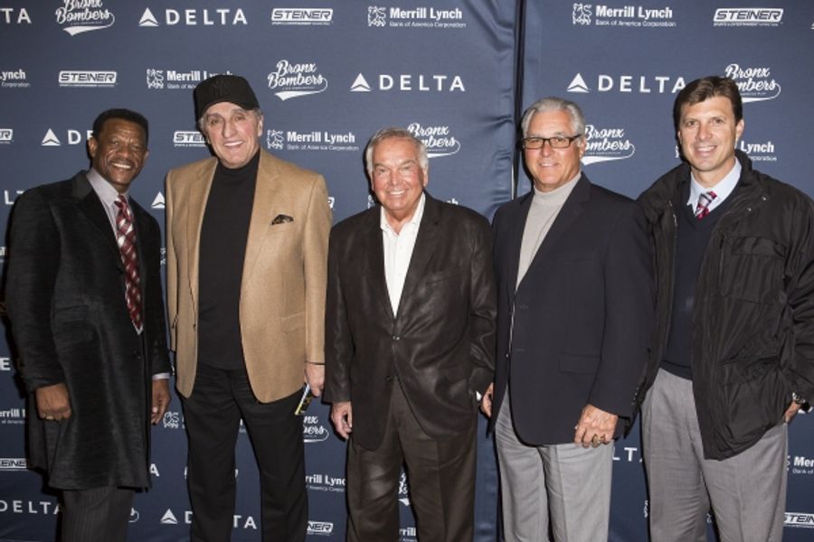 Photo Coverage: Yankees Alumni Visit BRONX BOMBERS on Broadway! Image