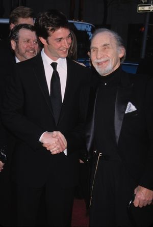 Sid Caesar with Noah Wylie attend the NBC  75th Anniversary Party in New York City on Photo