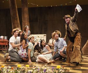 Paul Kandel as Autolycus (right) and the cast of William Shakespeare''s The Winter''s Photo