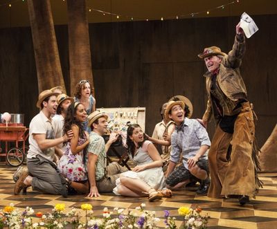 Paul Kandel as Autolycus (right) and the cast of William Shakespeare''s The Winter''s Photo