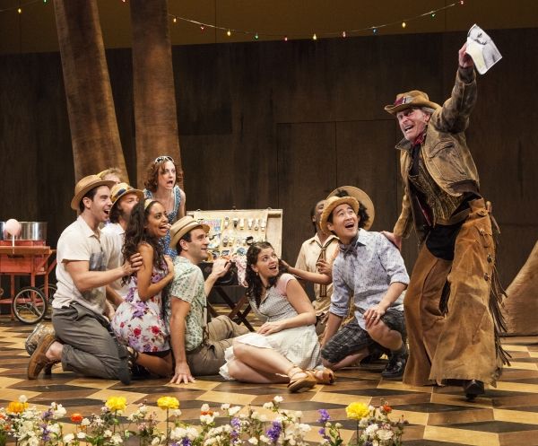 Paul Kandel as Autolycus (right) and the cast of William Shakespeare''s The Winter''s Photo