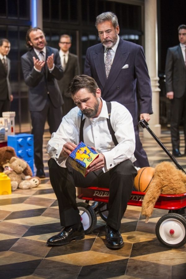 Billy Campbell as Leontes and Mark Nelson as Antigonus with (background) Albert Park, Photo
