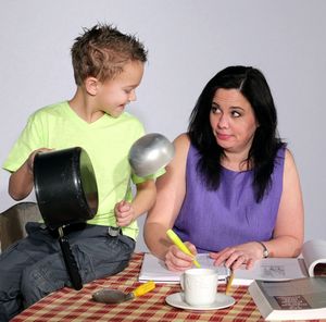 Jackson Gabby (Fudge) and Rebecca Masucci (Mom) Photo