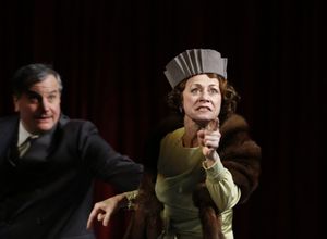 Rose (Louise Pitre) propels her daughters to stardom at all costs, despite the urgings of Herbie (Keith Kupferer). @ BroadwayWorld Rose (Louise Pitre) propels her daughters to stardom at all costs, despite the urging Photo