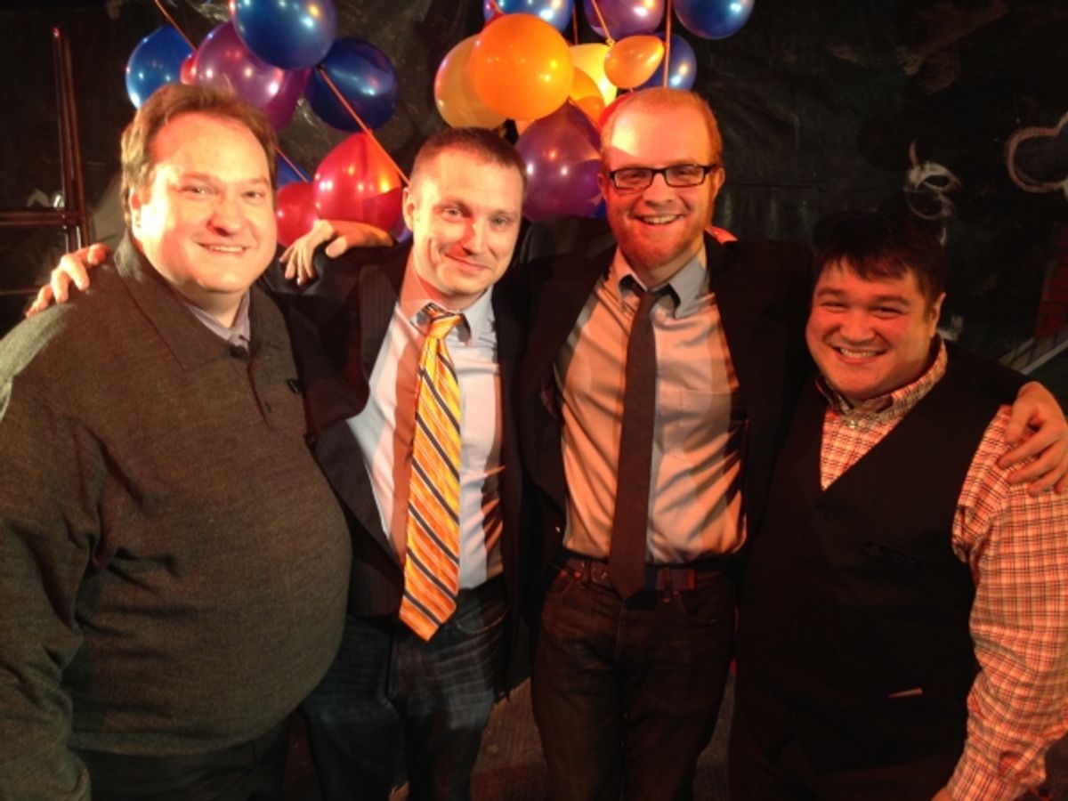 L. Walter Stearns, Geoff Button, Matt Deitchman, Eugene Dizon at 