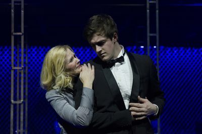 Angela Jensen-Frey (Diana) and Sam Swerczek (Gabe) Photo