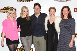 Helene Yorke, Betsy Wolfe, Zach Braff, Marin Mazzie and Karen Ziemba Photo