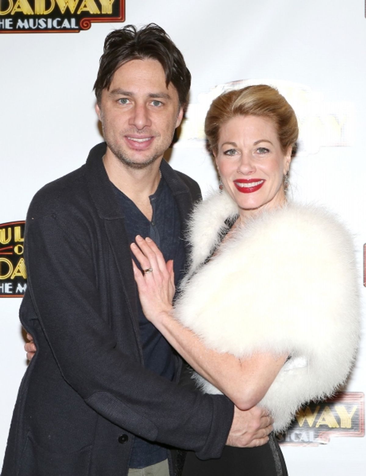 Zach Braff and Marin Mazzie  at 