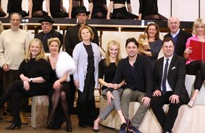 Producer Julian Schlossberg, Director Susan Stroman, Vincent Pastore, Marin Mazzie, Nick Cordero, producer Letty Aronson, Betsy Wolfe, Zach Braff, Karen Ziemba, Brooks Ashmanskas, Lenny Wolpe and Helene Yorke @ BroadwayWorld Producer Julian Schlossberg, Director Susan Stroman, Vincent Pastore, Marin Mazzie, N Photo