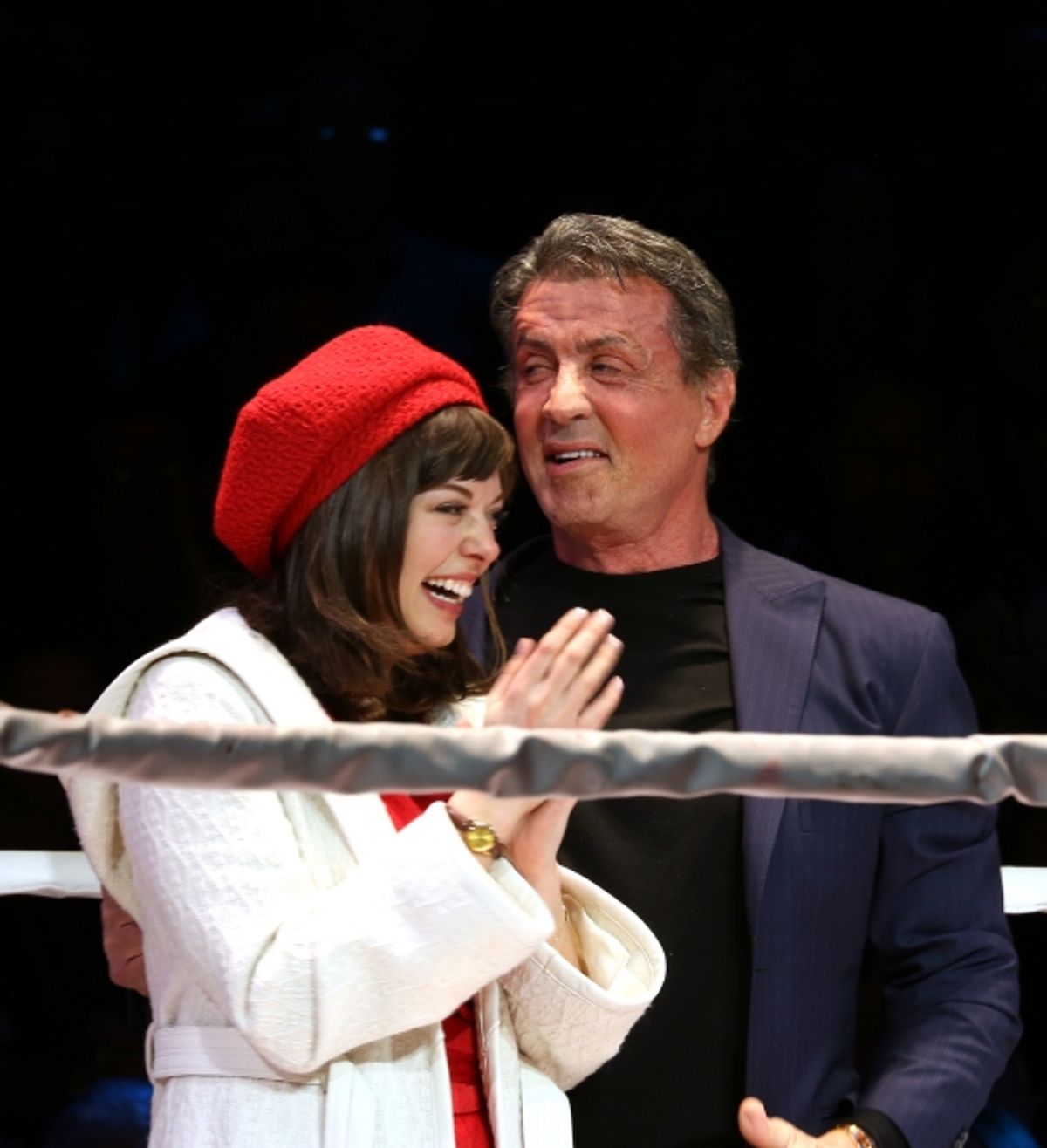 Sylvester Stallone gets back in the ring with Margo Seibert f at 